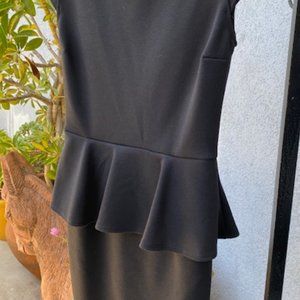 Maison Blanche 90's Black Dress w/ Pendulum Skirt